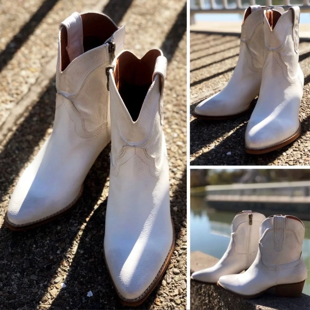 Last Pair New Distressed Western Bootie - Picture 12 of 16